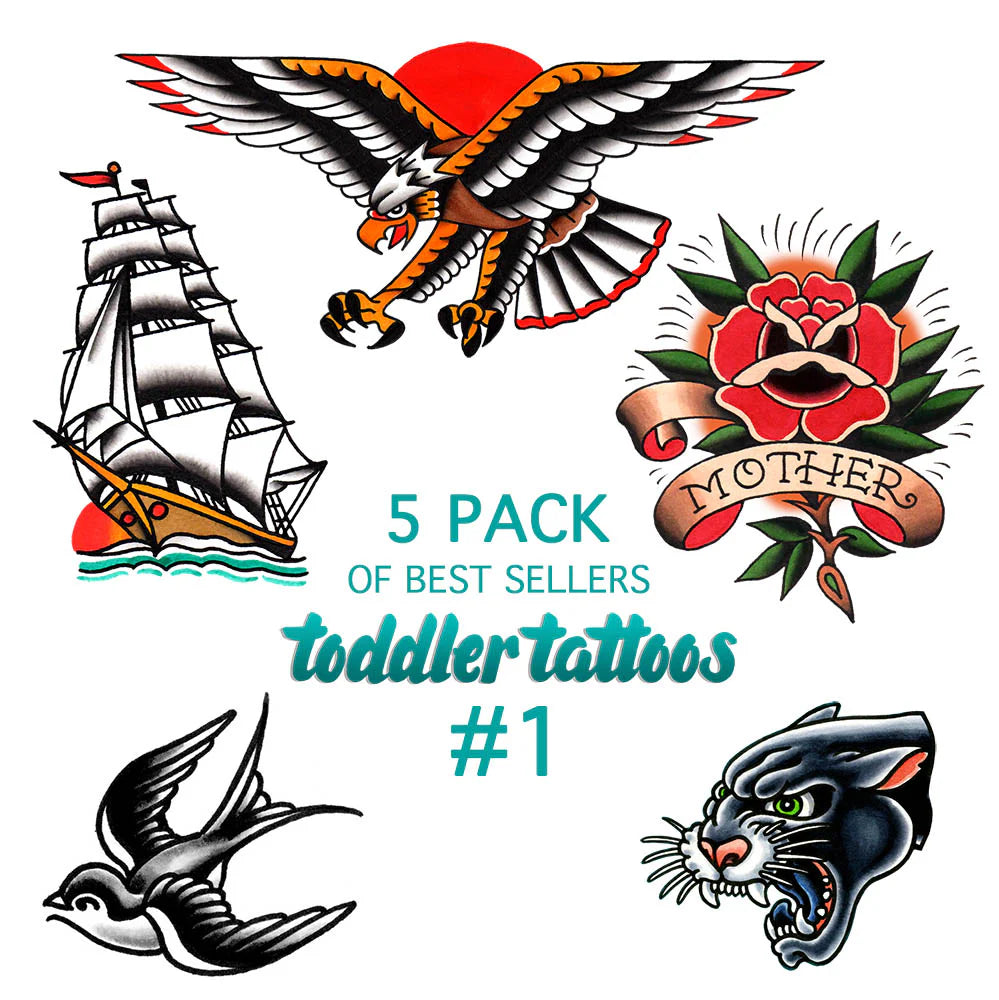 Toddler Tattoos Traditional Sheet 02