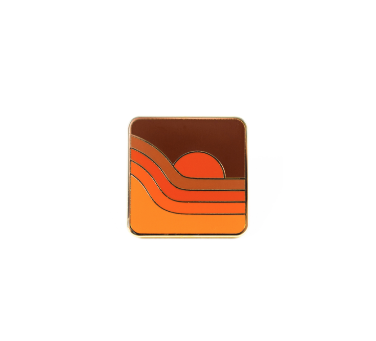 70s SUNSET Pin