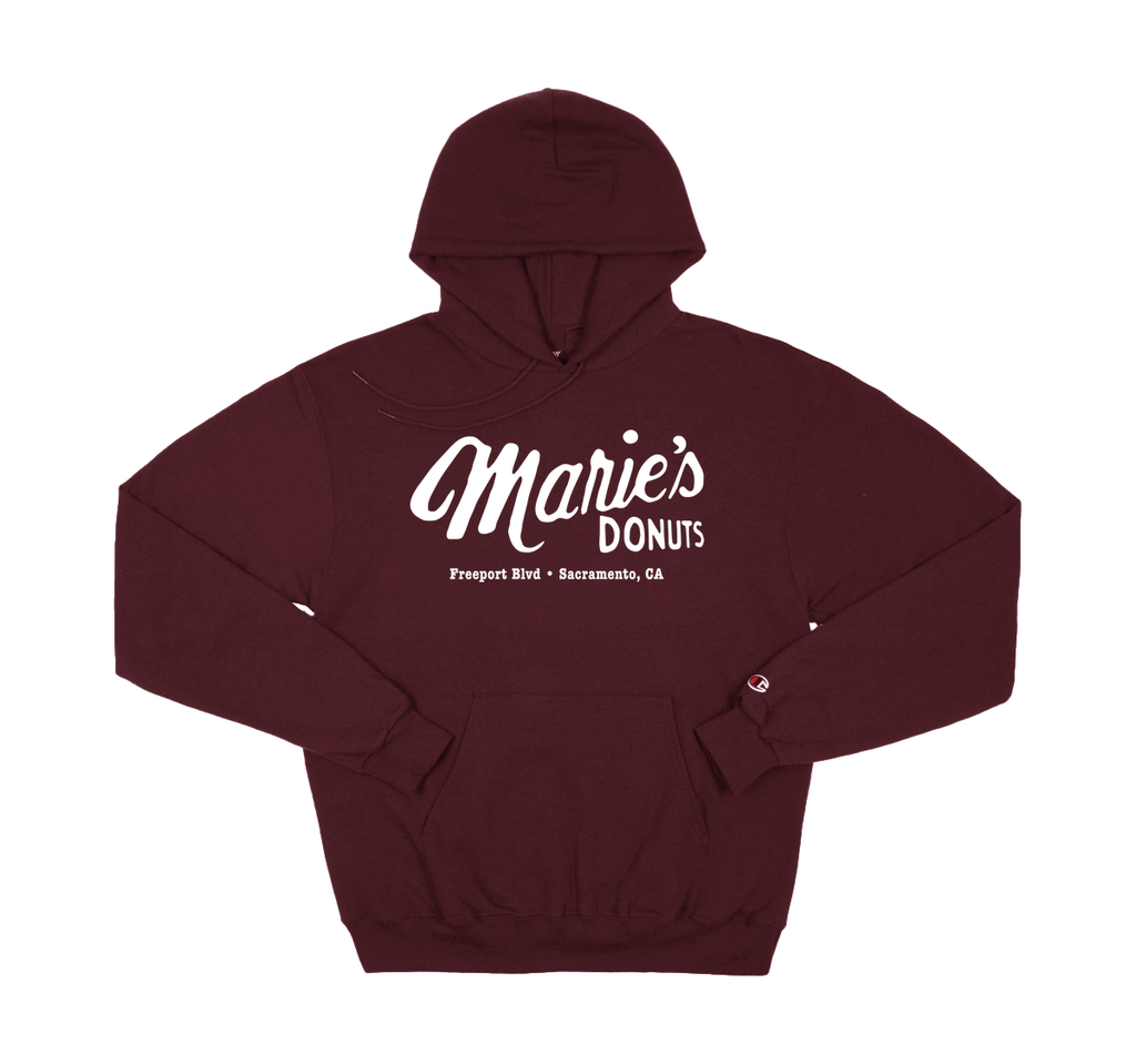 MARIE'S DONUTS Champion® Hoodie maroon