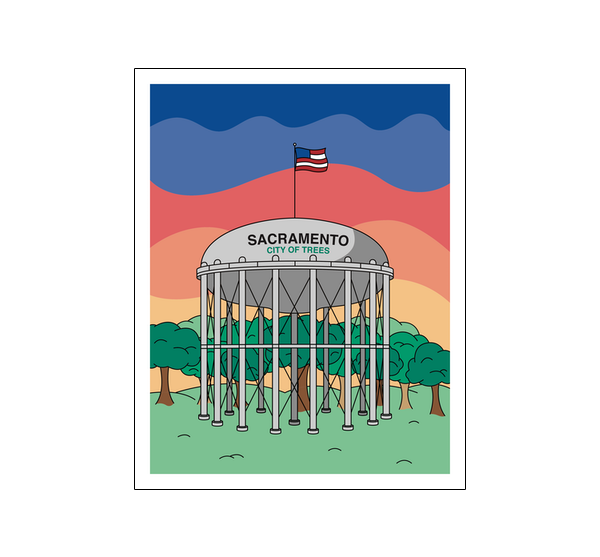 WATER TOWER Print