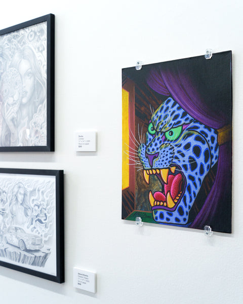 "Leopard and Curtain" by Mike Wilson
