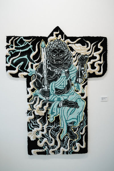 Grayscale Fudo Myoo Kimono