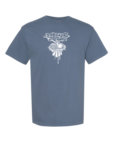 SACRED HEART Tee blue jean