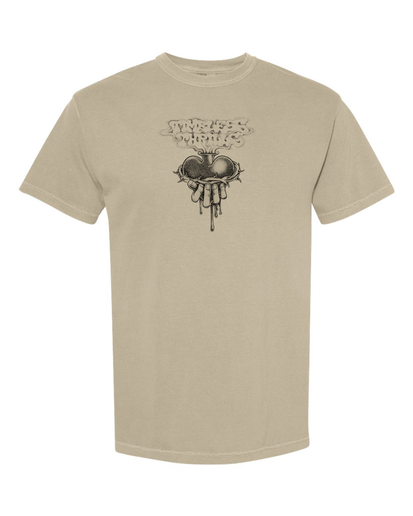 SACRED HEART Tee khaki