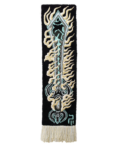 Grayscale Fudo Myoo Sword