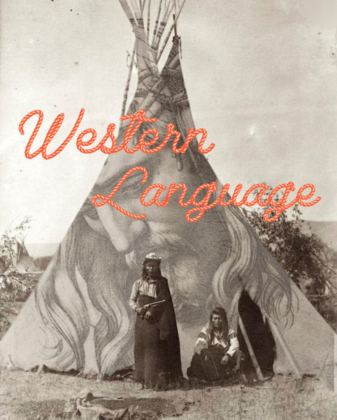 Western Language Print