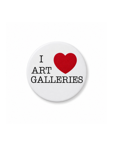 I Love Art Galleries Button