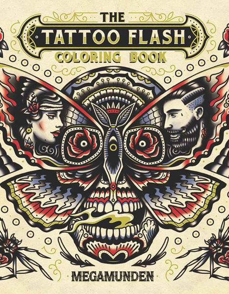 Megamunden - The Tattoo Flash Coloring Book