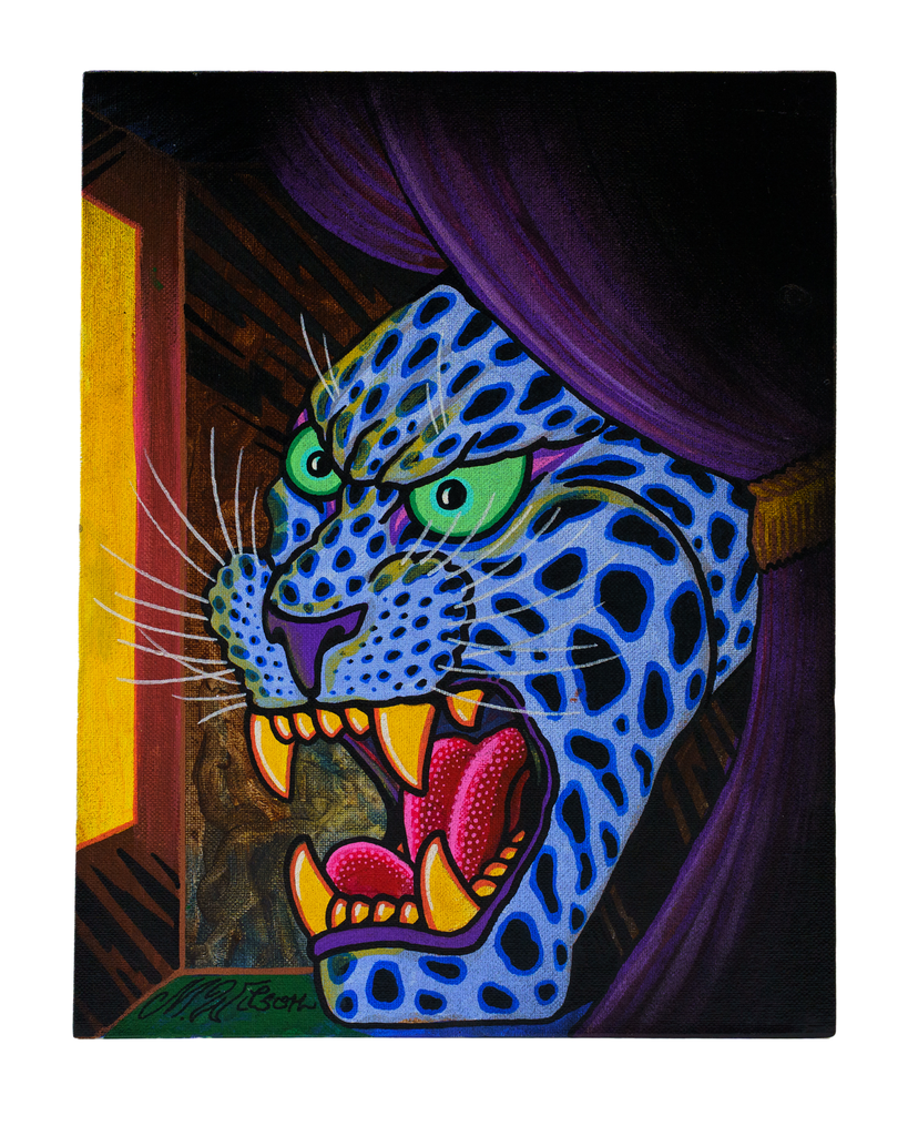"Leopard and Curtain" by Mike Wilson
