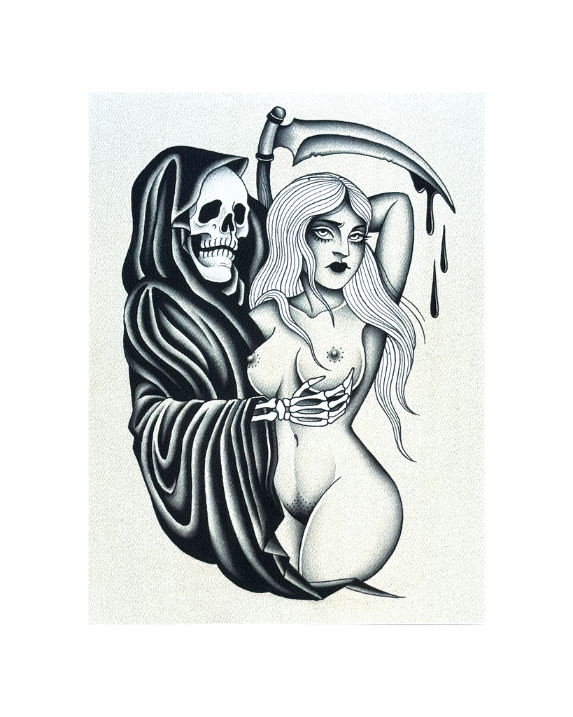 Reaper & Girl by Olivia Olivier