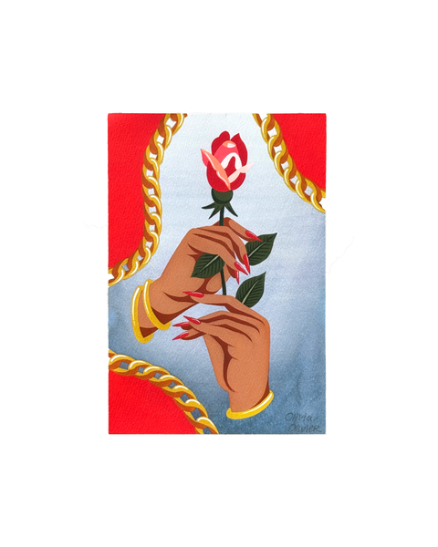 Rose & Hands by Olivia Olivier
