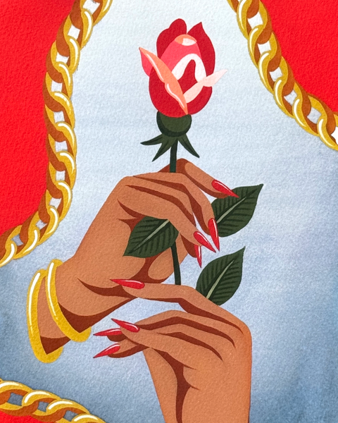 Rose & Hands by Olivia Olivier
