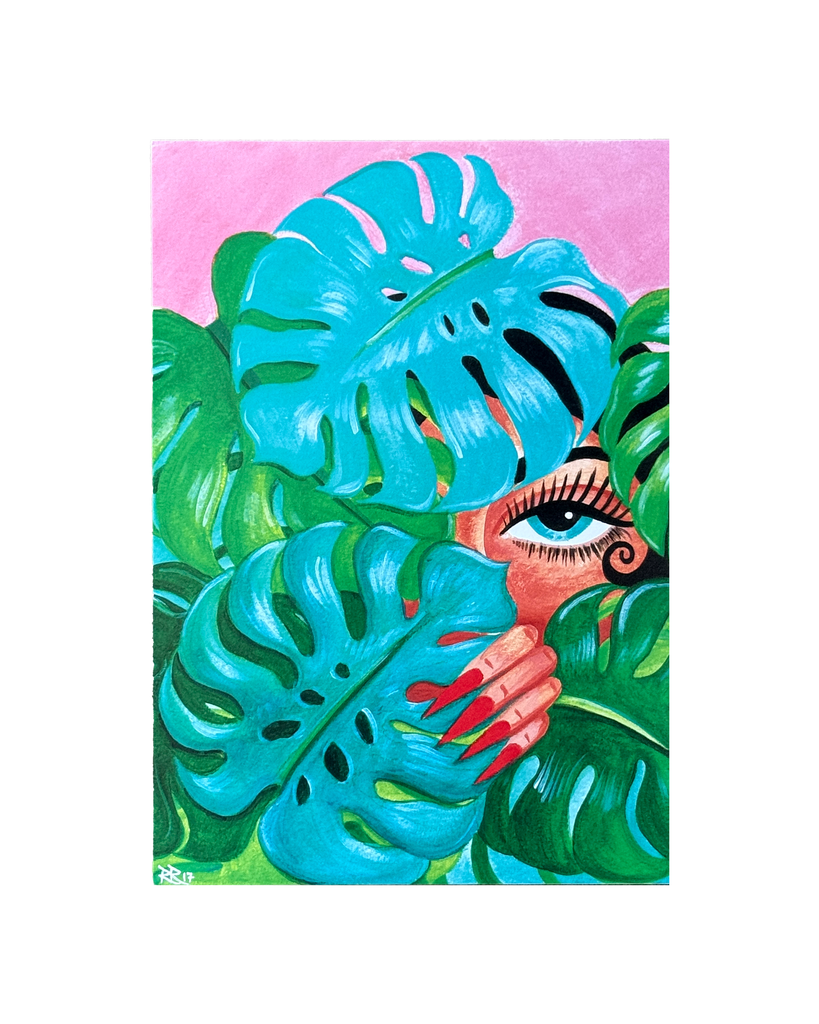 Girl & Plants by Rachie Rhatklor