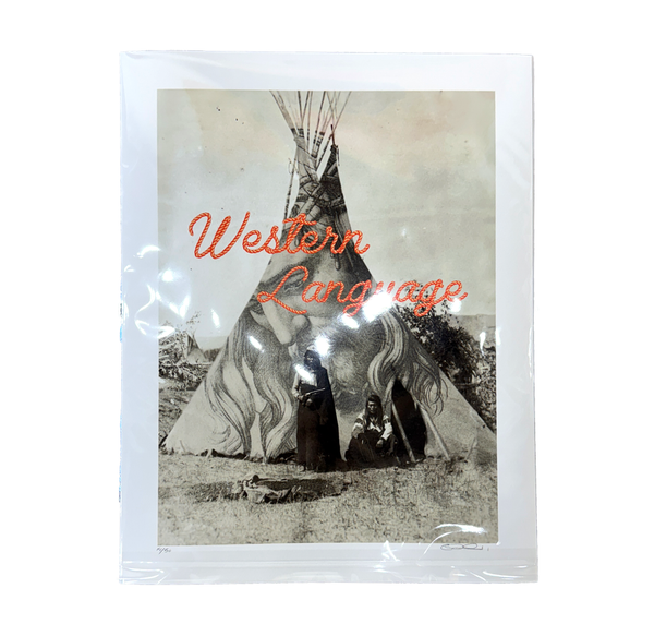 Western Language Print