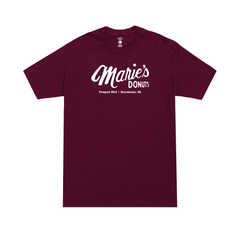 MARIE'S DONUTS Tee maroon