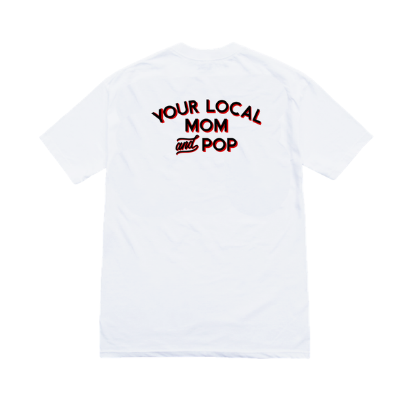 MOM AND POP Tee white