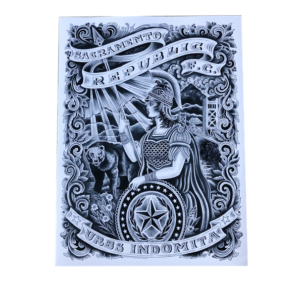 SACRAMENTO REPUBLIC PRINT